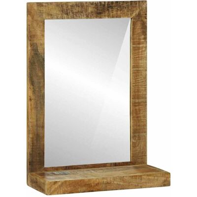 vidaXL Badezimmer Spiegel Braun 50 x 22 x 70 cm Massivholz Mango Braun vidaXL Badezimmer Spiegel Braun 50 x 22 x 70 cm Massivholz Mango Braun