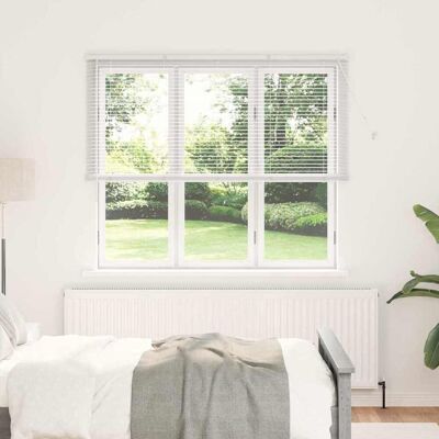 vidaXL Venezianische Jalousie Weiß 175 x 155 cm 25 mm Aluminium Weiß vidaXL Venezianische Jalousie Weiß 175 x 155 cm 25 mm Aluminium Weiß