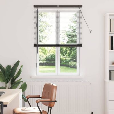 vidaXL Venezianische Jalousie Schwarz 175 x 90 cm 25 mm Aluminium Schwarz vidaXL Venezianische Jalousie Schwarz 175 x 90 cm 25 mm Aluminium Schwarz
