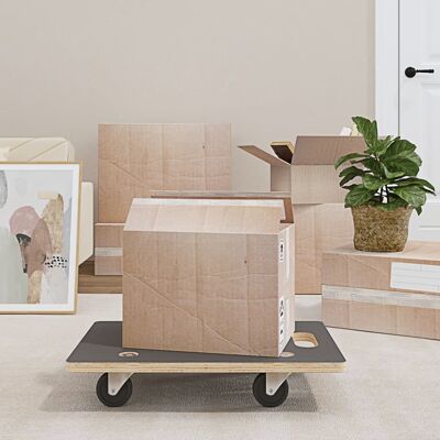 vidaXL Transportroller 2 Stk. Rechteckig 60x40x11,5 cm 250 kg Grau vidaXL Transportroller 2 Stk. Rechteckig 60x40x11,5 cm 250 kg Grau