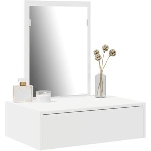vidaXL Weiß MDF 60 x 40 x 70 cm Kosmetiktisch - Schminktisch vidaXL Weiß MDF 60 x 40 x 70 cm Kosmetiktisch - Schminktisch