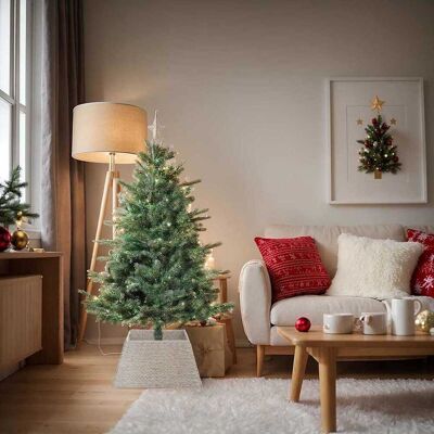 vidaXL Weihnachtsbaumkragen Quadratisch Weiß 60 x 60 x 28 cm Weiß vidaXL Weihnachtsbaumkragen Quadratisch Weiß 60 x 60 x 28 cm Weiß