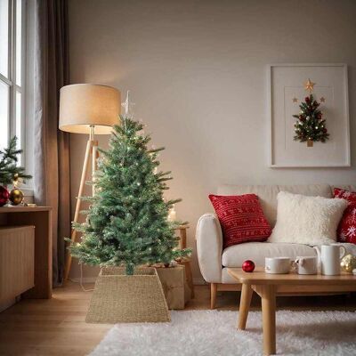 vidaXL Weihnachtsbaumkragen Quadratisch Braun 60 x 60 x 28 cm Braun vidaXL Weihnachtsbaumkragen Quadratisch Braun 60 x 60 x 28 cm Braun