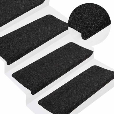 vidaXL Treppenteppiche Selbstklebend 15 Stück 65 x 24.5 x 3.5 cm Anthrazit vidaXL Treppenteppiche Selbstklebend 15 Stück 65 x 24.5 x 3.5 cm Anthrazit