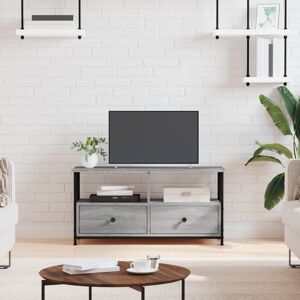vidaXL TV-Schrank Grau Sonoma 90x33x45 cm Holzwerkstoff & Eisen Grau vidaXL TV-Schrank Grau Sonoma 90x33x45 cm Holzwerkstoff & Eisen Grau