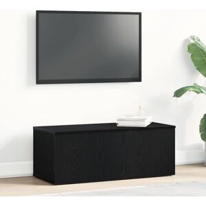 vidaXL TV-Schrank - Schwarze Eiche Holz Rechteckig - TV-Schrank vidaXL TV-Schrank - Schwarze Eiche Holz Rechteckig - TV-Schrank