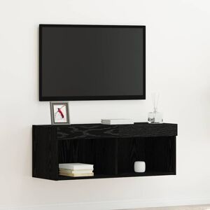 vidaXL TV-Schrankset mit LED Schwarz Eichen-Optik 80 x 30 x 30 cm Schwarz vidaXL TV-Schrankset mit LED Schwarz Eichen-Optik 80 x 30 x 30 cm Schwarz