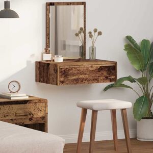 vidaXL Rustikaler Holz-Kosmetiktisch - 60x40 cm - Braun - Schminktisch vidaXL Rustikaler Holz-Kosmetiktisch - 60x40 cm - Braun - Schminktisch