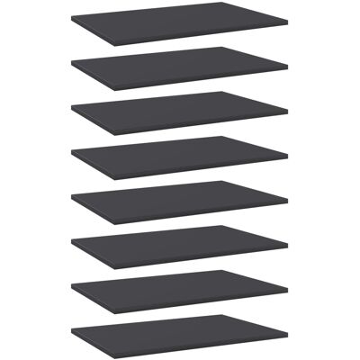 vidaXL - 8pcs Grey 60x40x1.5 - Holzwerkstoff - Shelves vidaXL - 8pcs Grey 60x40x1.5 - Holzwerkstoff - Shelves
