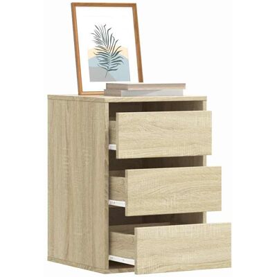 vidaXL Kommode Sonoma-Eiche 40x41x58 cm Holzwerkstoff Braun vidaXL Kommode Sonoma-Eiche 40x41x58 cm Holzwerkstoff Braun