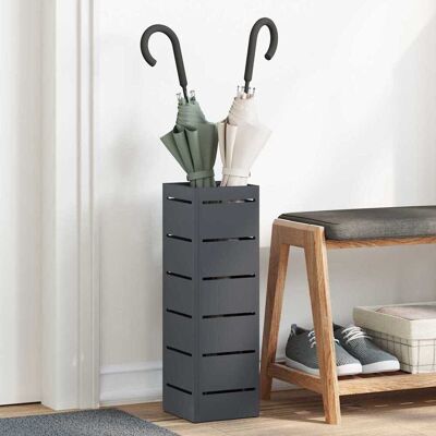 vidaXL Regenschirmständer Anthrazit 15,5 x 15,5 x 49 cm Stahl Anthrazit vidaXL Regenschirmständer Anthrazit 15,5 x 15,5 x 49 cm Stahl Anthrazit