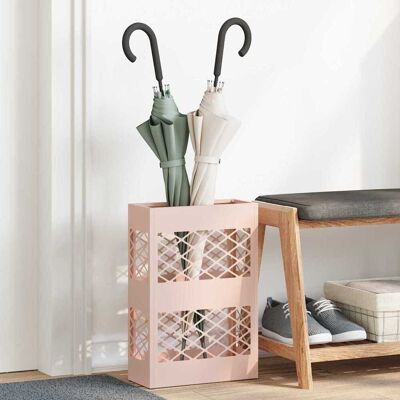 vidaXL Regenschirmständer Rosa 28 x 12 x 41 cm Stahl Rosa vidaXL Regenschirmständer Rosa 28 x 12 x 41 cm Stahl Rosa
