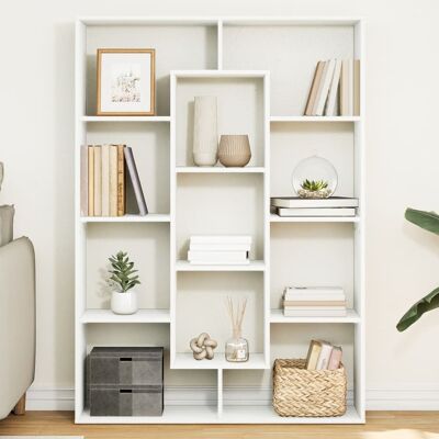 vidaXL Bücherregal Weiß 102x29x143 cm Holzwerkstoff Weiß vidaXL Bücherregal Weiß 102x29x143 cm Holzwerkstoff Weiß