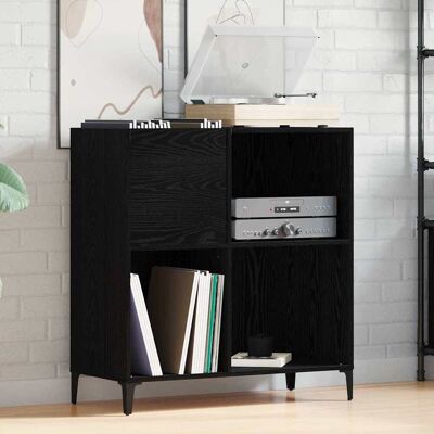 vidaXL Schwarzer Eichen Schrank - 80cm x 40cm - Stauraum Möbel vidaXL Schwarzer Eichen Schrank - 80cm x 40cm - Stauraum Möbel