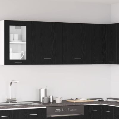 vidaXL Küchenschrank Set - Modern, Schwarz Eichen-Optik, 50x31x60cm - Küchenunterschrank vidaXL Küchenschrank Set - Modern, Schwarz Eichen-Optik, 50x31x60cm - Küchenunterschrank