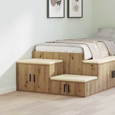 Vidaxl Holzschrank Artisan Eiche - Aufbewahrungsschrank Vidaxl Holzschrank Artisan Eiche - Aufbewahrungsschrank