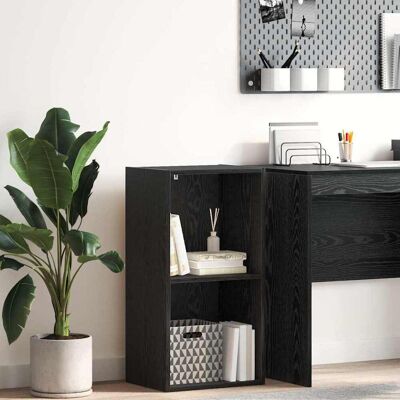 vidaXL Bücherregal 2 Ebenen 40 x 30 x 77 cm Holzwerkstoff Schwarz vidaXL Bücherregal 2 Ebenen 40 x 30 x 77 cm Holzwerkstoff Schwarz