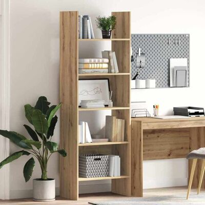 vidaXL Bücherregal 5 Ebenen 60 x 35 x 180 cm Holzwerkstoff Braun vidaXL Bücherregal 5 Ebenen 60 x 35 x 180 cm Holzwerkstoff Braun