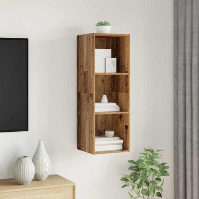 vidaXL TV-Schrankset 37 x 37 x 107 cm Altholz Holzwerkstoff Braun vidaXL TV-Schrankset 37 x 37 x 107 cm Altholz Holzwerkstoff Braun