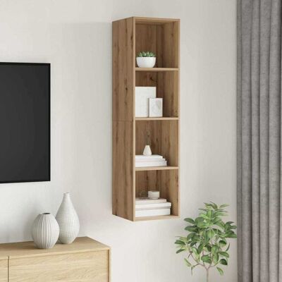 vidaXL TV-Schrankset 37 x 37 x 142,5 cm Artisan-Eiche Holzwerkstoff Braun vidaXL TV-Schrankset 37 x 37 x 142,5 cm Artisan-Eiche Holzwerkstoff Braun