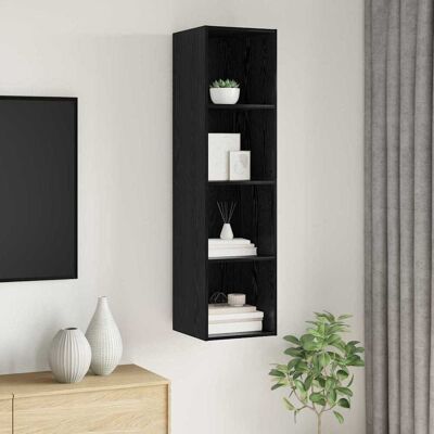 vidaXL TV-Schrankset 37 x 37 x 142,5 cm Schwarz Eichen-Optik Schwarz vidaXL TV-Schrankset 37 x 37 x 142,5 cm Schwarz Eichen-Optik Schwarz