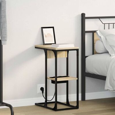 vidaXL Nachttisch Sonoma-Eiche 41,5 x 26 x 60,5 cm Holzwerkstoff Braun vidaXL Nachttisch Sonoma-Eiche 41,5 x 26 x 60,5 cm Holzwerkstoff Braun