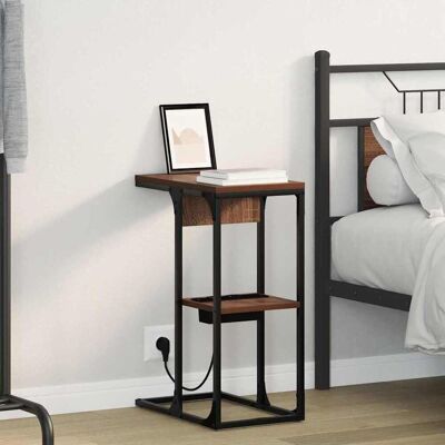 vidaXL Nachttisch Braun Eichen-Optik 41,5 x 26 x 60,5 cm Holzwerkstoff Braun vidaXL Nachttisch Braun Eichen-Optik 41,5 x 26 x 60,5 cm Holzwerkstoff Braun