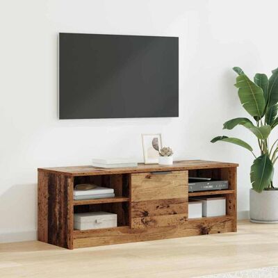 vidaXL TV-Schränk 102 x 35 x 36,5 cm Altholz Holzwerkstoff Braun vidaXL TV-Schränk 102 x 35 x 36,5 cm Altholz Holzwerkstoff Braun