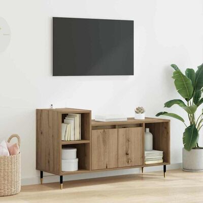 vidaXL TV-Schränk 100 x 35 x 55 cm Artisan-Eiche Holzwerkstoff Braun vidaXL TV-Schränk 100 x 35 x 55 cm Artisan-Eiche Holzwerkstoff Braun