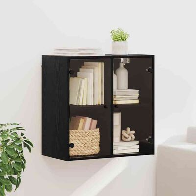 vidaXL Wandschrank 68 x 37 x 68,5 cm Holzwerkstoff Schwarz vidaXL Wandschrank 68 x 37 x 68,5 cm Holzwerkstoff Schwarz