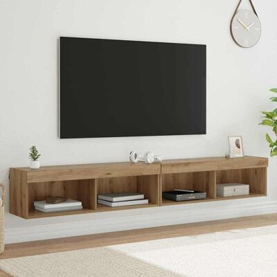 vidaXL TV-Schrankset 2 stk. Artisan-Eiche Holzwerkstoff Braun vidaXL TV-Schrankset 2 stk. Artisan-Eiche Holzwerkstoff Braun