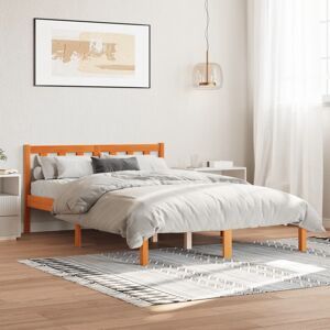 vidaXL Massivholzbett ohne Matratze Wachsbraun 120x190 cm Kiefernholz Braun vidaXL Massivholzbett ohne Matratze Wachsbraun 120x190 cm Kiefernholz Braun