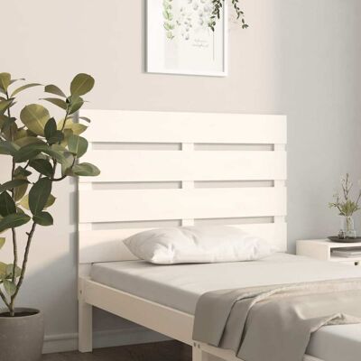 vidaXL Kopfteil Weiß 75x3x80 cm Massivholz Kiefer Weiß vidaXL Kopfteil Weiß 75x3x80 cm Massivholz Kiefer Weiß