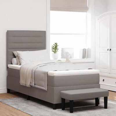 vidaXL Boxspringbett Taupe - Boxspring bed vidaXL Boxspringbett Taupe - Boxspring bed