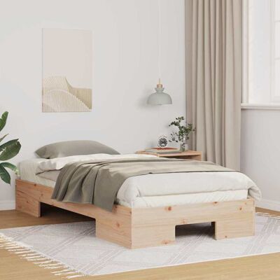 vidaXL Bettgestell Braun 100 x 200 cm Braun vidaXL Bettgestell Braun 100 x 200 cm Braun