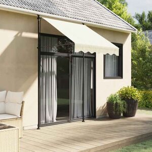 vidaXL Markise Einziehbar Creme 150x150 cm Stoff und Stahl Creme vidaXL Markise Einziehbar Creme 150x150 cm Stoff und Stahl Creme