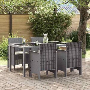 Vidaxl Gartenset aus 4 Hellgrau mit Kissen - Gartenmöbelset Vidaxl Gartenset aus 4 Hellgrau mit Kissen - Gartenmöbelset