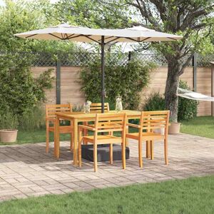 Garten Esstisch-Set aus Akazienholz - Rechteckig - 4 Sitzplätze Garten Esstisch-Set aus Akazienholz - Rechteckig - 4 Sitzplätze