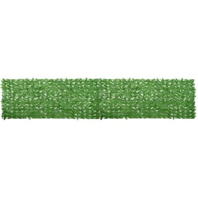 vidaXL Balkon-Sichtschutz mit Grünen Blättern 500x100 cm Grün vidaXL Balkon-Sichtschutz mit Grünen Blättern 500x100 cm Grün