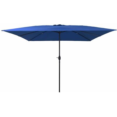VIDAXL Quadratischer Gartenschirm 295x245 cm Blau - Sonnenschirm VIDAXL Quadratischer Gartenschirm 295x245 cm Blau - Sonnenschirm