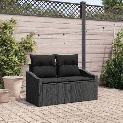 Vidaxl Gartensofa 2-Sitzer Aufbewahrung Wasserfest Synthetischer Rattan Vidaxl Gartensofa 2-Sitzer Aufbewahrung Wasserfest Synthetischer Rattan