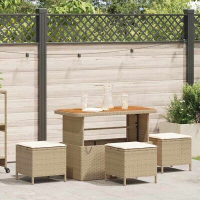 Vidaxl Gartentisch-Set - 4 Teile für 4 Personen Vidaxl Gartentisch-Set - 4 Teile für 4 Personen