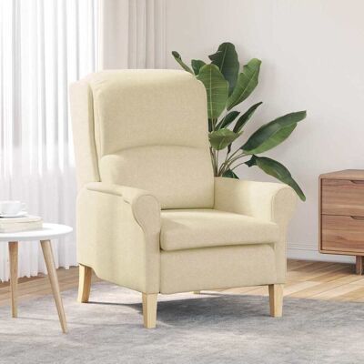 vidaXL Sessel Creme Stoff Creme vidaXL Sessel Creme Stoff Creme