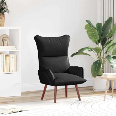 vidaXL Sessel Schwarz 69 x 74 x 93 cm Kunstleder Schwarz vidaXL Sessel Schwarz 69 x 74 x 93 cm Kunstleder Schwarz