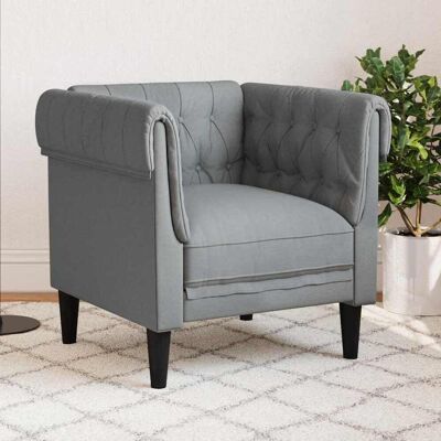 vidaXL Sofa Hellgrau 78,5 x 74,5 x 74,5 cm Polyester Hellgrau vidaXL Sofa Hellgrau 78,5 x 74,5 x 74,5 cm Polyester Hellgrau
