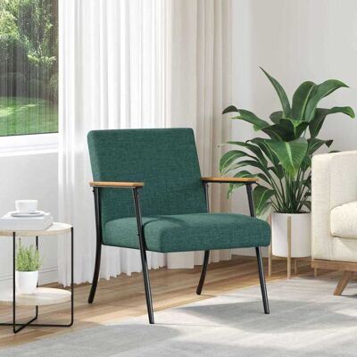 vidaXL Sessel Dunkelgrün Stoff Grün vidaXL Sessel Dunkelgrün Stoff Grün