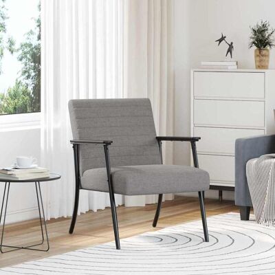 vidaXL Sessel Taupe 59 x 75 x 78 cm Stoff Taupe vidaXL Sessel Taupe 59 x 75 x 78 cm Stoff Taupe