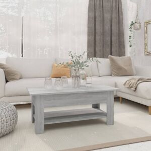 vidaXL Couchtisch Grau Sonoma 102x55x42 cm Holzwerkstoff Grau vidaXL Couchtisch Grau Sonoma 102x55x42 cm Holzwerkstoff Grau