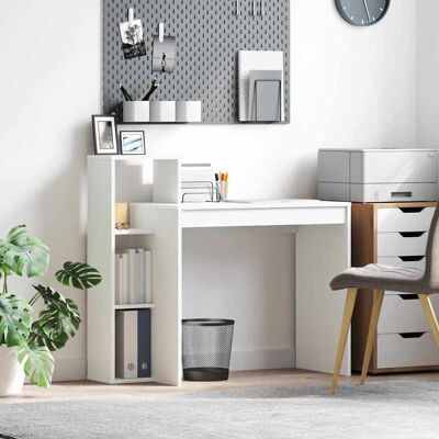 vidaXL Schreibtisch Weiß Holzwerkstoff 100 x 40 x 90 cm Weiß vidaXL Schreibtisch Weiß Holzwerkstoff 100 x 40 x 90 cm Weiß