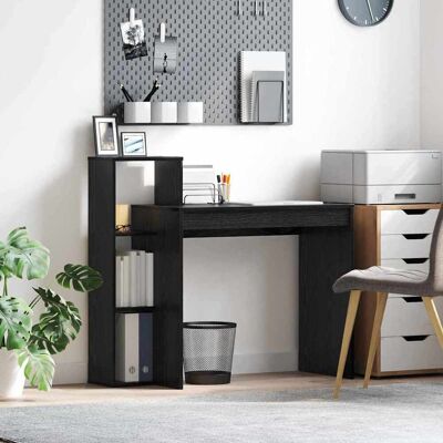 vidaXL Schreibtisch Schwarz Eichen-Optik Holzwerkstoff Schwarz vidaXL Schreibtisch Schwarz Eichen-Optik Holzwerkstoff Schwarz